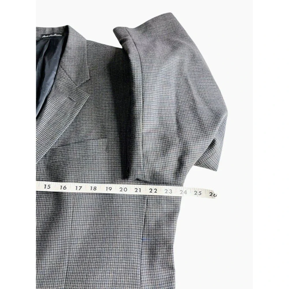 Lauren Ralph Lauren Mens 44R Blazer Wool Jacket Houndstooth Sport Coat